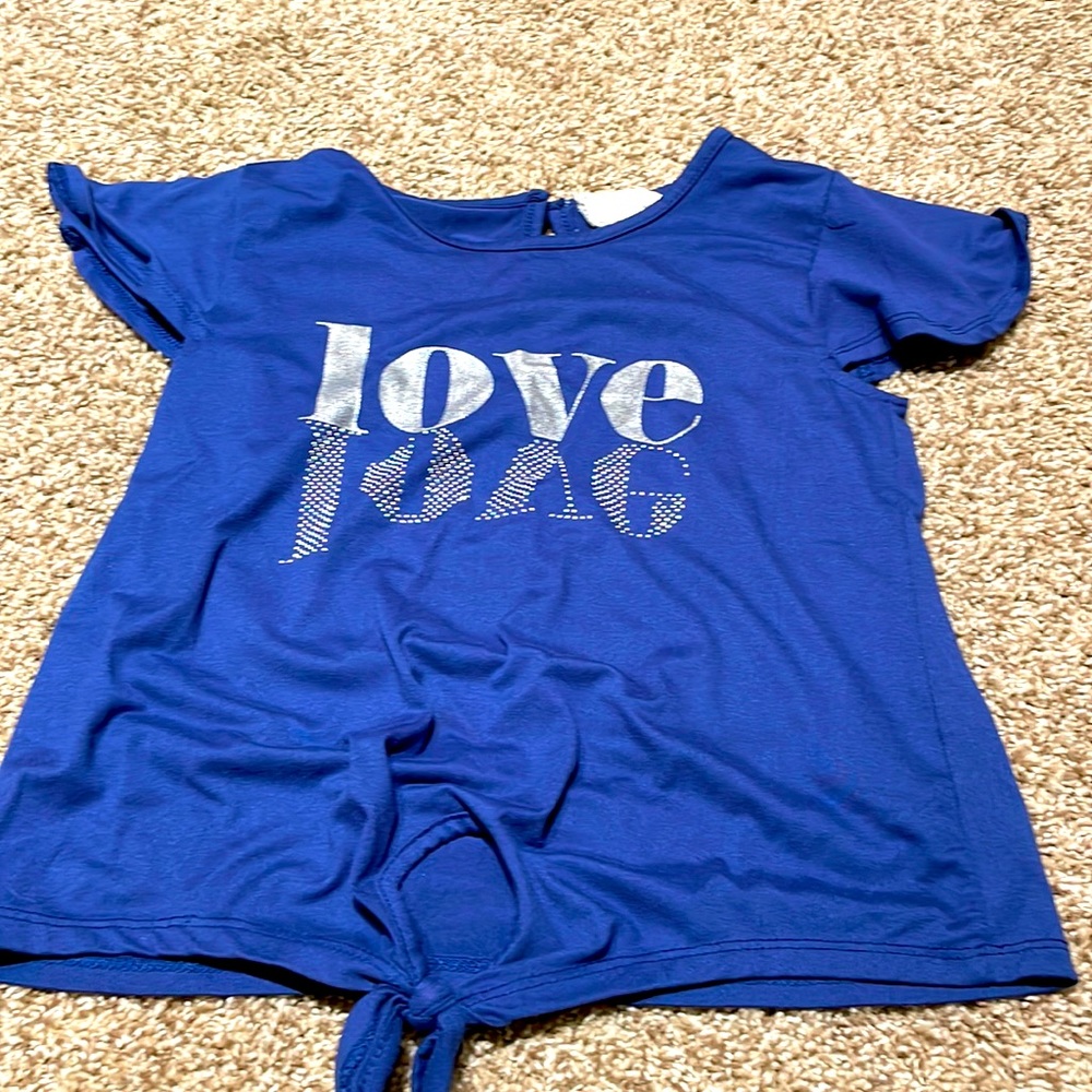 An all silk blue shirt